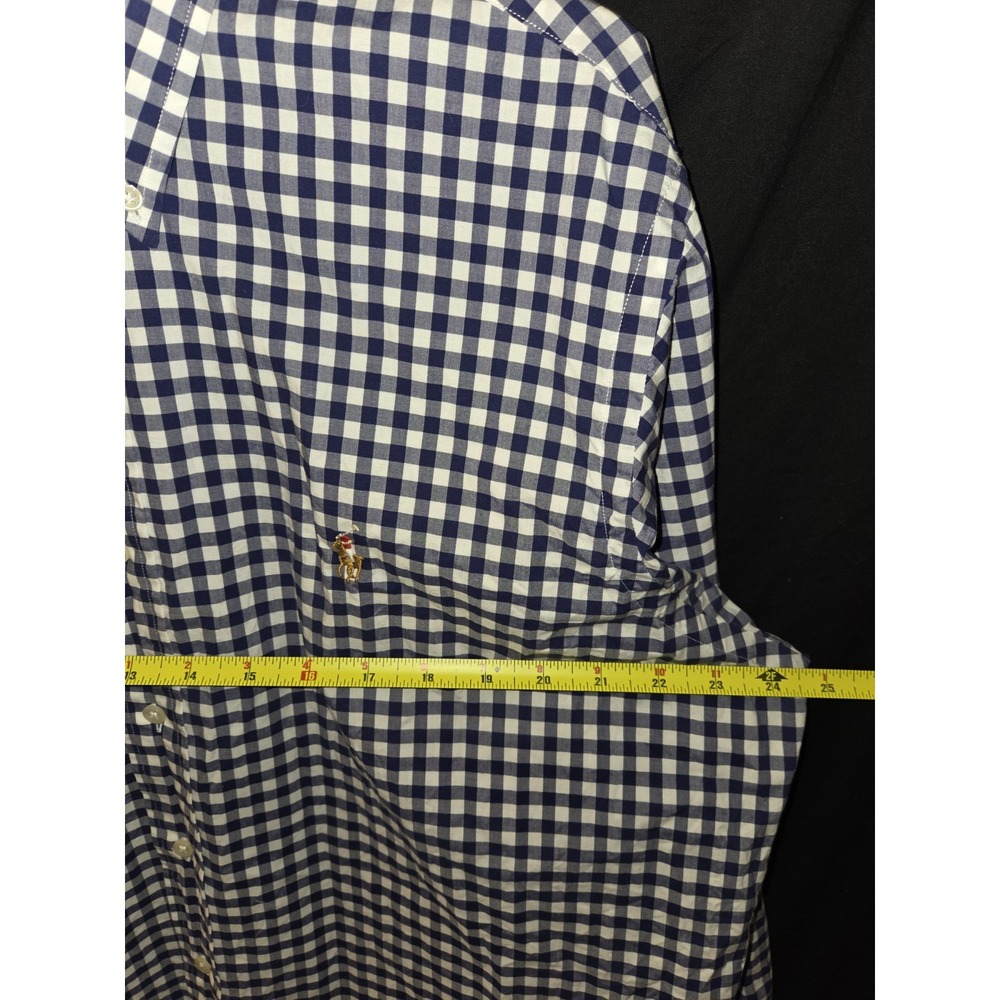Polo Ralph Lauren Shirt Mens XL Blue Button Up Performance Stretch Casual Preppy - Picture 5 of 7